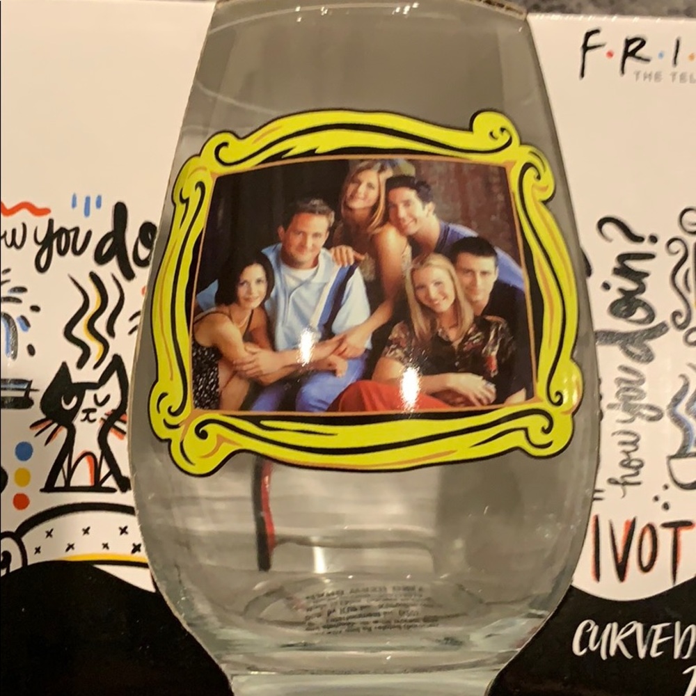 New Friends TV series Boxed 2 pack table glasses